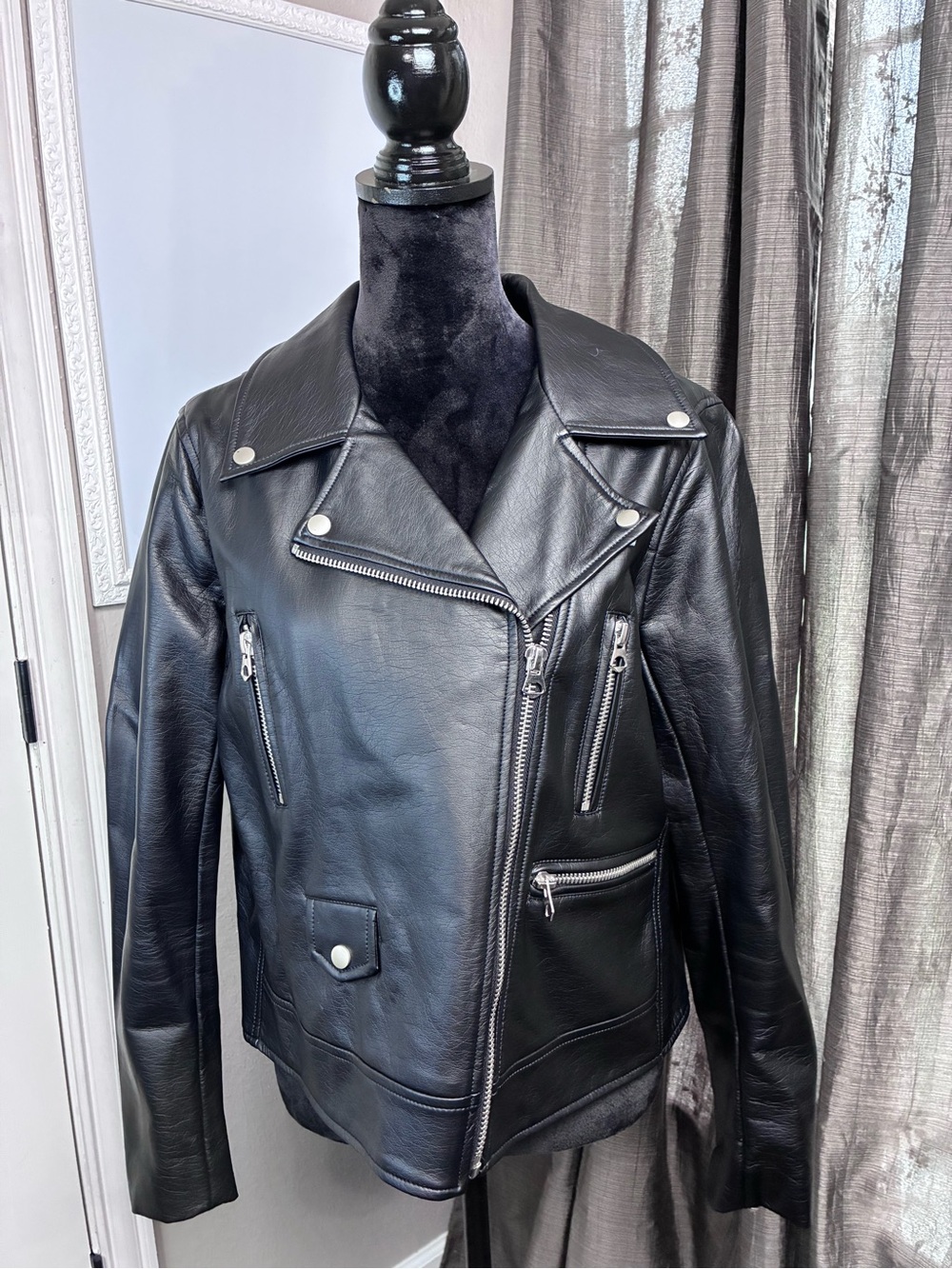 Torrid Classic Black Leather Moto Jacket - Women's Size 1 (XL)